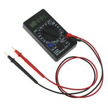 Mini Digital Multimeter Ohm Voltmeter Ammeter AVO Meter DT830D Test Leads LCD Aо