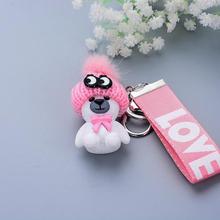 Cartoon Teddy Bear Keychain Cute Bear With Plush Hats