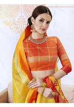 Stylee Lifestyle Yellow Kota Silk Woven Saree -1540