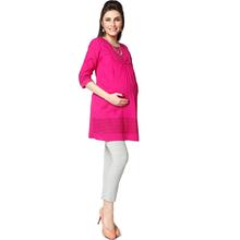 NINE MATERNITY TUNIC IN PINK COLOUR-(TCSCA16-5345)