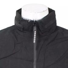 Black Thin Jacket With Hideable Hood For Men