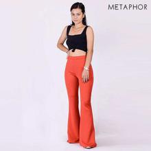 METAPHOR Black Front Knot Crop Top (Plus Size) For Women - MT90B