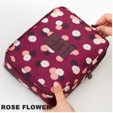 SALE- SOBU Waterproof Portable Zipper Cosmetic Bag dot