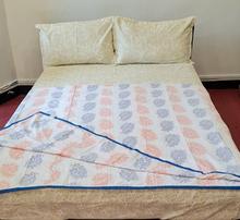 Kaapa Orange And Blue Three Layer Malmal Blanket