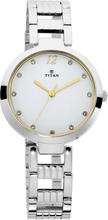 Titan Sparkle White Dial Analog Watch For Women-2480SM09