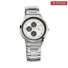 Titan Neo White Dial Chronograph Watch For Men - 1769SM02