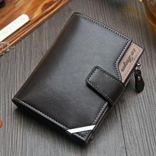 NO.ONEPAUL Vintage Men's Short Wallet Men Genuine Leather