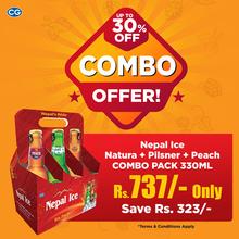 330 Ml Nepal Ice Natura + Nepal Ice Pilsner + Nepal Ice Peach