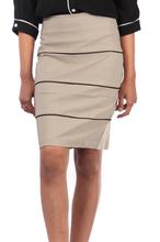 Bella Jones Pencil Skirt With Contrast Piping – Black