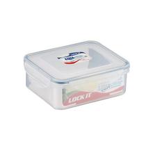 Prime Houseware Lock It Aqua Clear Rectangular Container, 650 ml-1 Pc