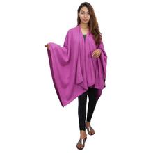 Pink Poncho Styled Cashmere Shawl For Women