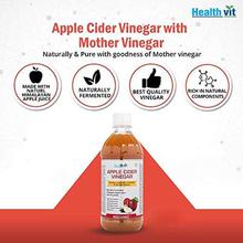 HealthVit Apple Cider Vinegar with Mother Vinegar, Raw,