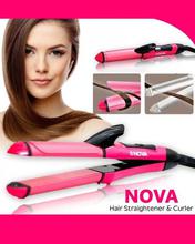 Nova 2 In 1 Professional Hair Curler and Hair Straightener