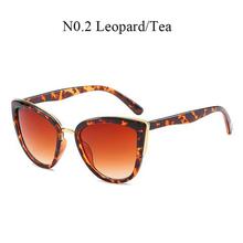 Luxury Brand Cateye Sunglasses for Women Vintage Gradient