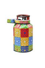 Colorful Flower Printed TIB Lpg PVC Cylinder Cover (25 * 21 Inches)