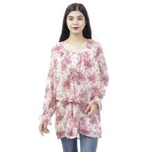 Floral Printed Chiffon Tunics