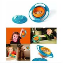 360 Degree Universal Gyro Bowl With Lid Spill Resistant For Kids