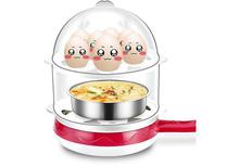 Double Layer 2 in 1 Egg Boiler With Non-Stick Electric Frying Pan - Egg Cooker (14 Eggs)