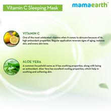 Mamaearth Vitamin C Sleeping Mask, Night Cream For Women, for Skin Illumination - 100 g