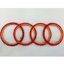 Ruby Woven Bangles Set