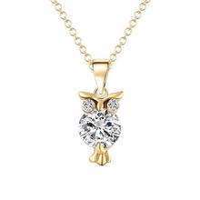Gold Color Chain Women Necklace Crystal Zircon Lovely Animal
