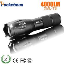 LED Rechargeable Flashlight Pocketman XML T6 linterna