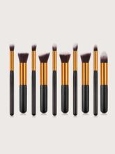 10pcs Duo Fiber Makeup Brush Set