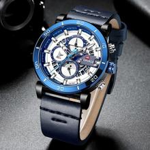 NaviForce Day Date Function Blue Luxury Chronograph Watch (NF9131)