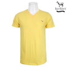 Police BV-1 Barbari Solid Plain Cotton T-shirt: Yellow