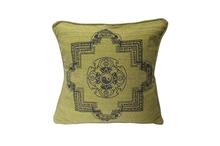 Mandala Printed Cushion With Cover - Green