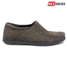 SKY SHOES Casual Leather Loafer For Men (5005)- Coffee