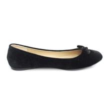 Cornershop Black Slip On Ballerina Shoes With Bow For Women - (CSL91907BK)