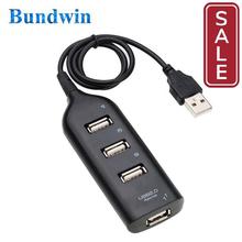 SALE-Bundwin Mini USB 2.0 Hi-Speed 4 Port USB Hub Splitter