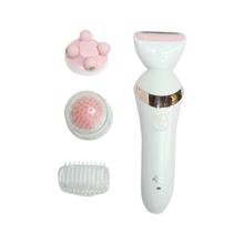 4D BRE650 Multi-Functional Shaver/Massager/Washing Brush For Women - White/Pink