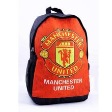 Red/Black Manchester United Printed Backpack For Men