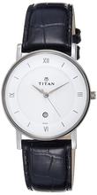Titan Analog White Dial Unisex's Watch 9162SL04