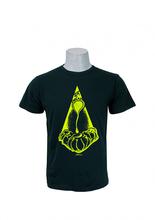 Wosa -  Round Neck Wear Green Momo Printed Round Neck T-Shirt For Men