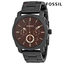 Fossil Watch Machine Chronograph Dark Brown Dial Watch For Men- FS4682