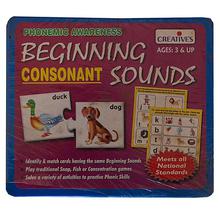 Creative Educational Aids Beginning Consonant Sounds Puzzle Game- Multicolored