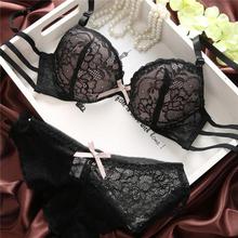 Sexy Women Bra Set Lace Lingerie Underwear Push-Up Padded