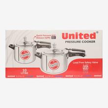 United Regular Aluminum Inner Lid Non Induction Pressure Cooker 10 Litre UC0011