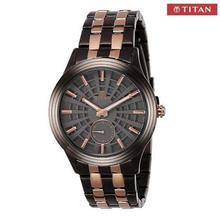 Titan Grey Dial Analog Watch For Men - 1722KM02