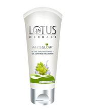 Lotus Herbals White Glow Active Skin Whitening and Oil Control Facewash, 100g