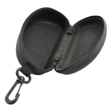 Zip up Closure Glasses Carrying Case Sunglasses Storage Box Black