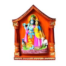 Multicolored Decorative Radha Krishna Standing Frame Wall Decor