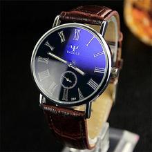 Yazole Quartz Watch Men Fashion Casual Business Leather Strap