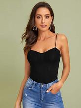 SHEIN Solid Rib-knit Cami Top