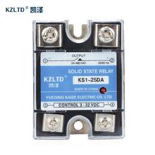 SSR-25DA DC-AC 25A Solid State Relays 220V AC Output 3-32V DC to 24-480 V AC 12V Solid State Relay Module Switch SSR 25A