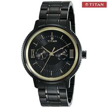 Titan Black Dial Chronograph Watch For Men - 90030NM01