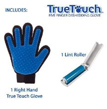 True Touch Five Finger Deshedding Glove